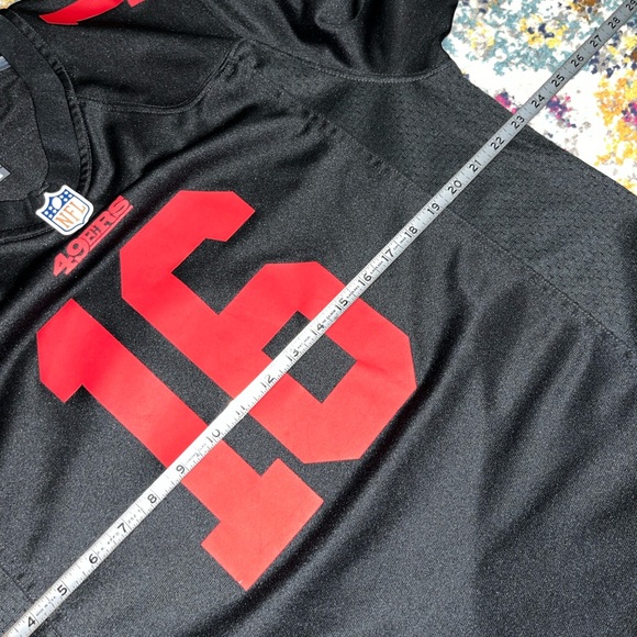 🖤 Nike Black 49ers Montana Jersey #16 L 🖤 - Picture 9 of 10